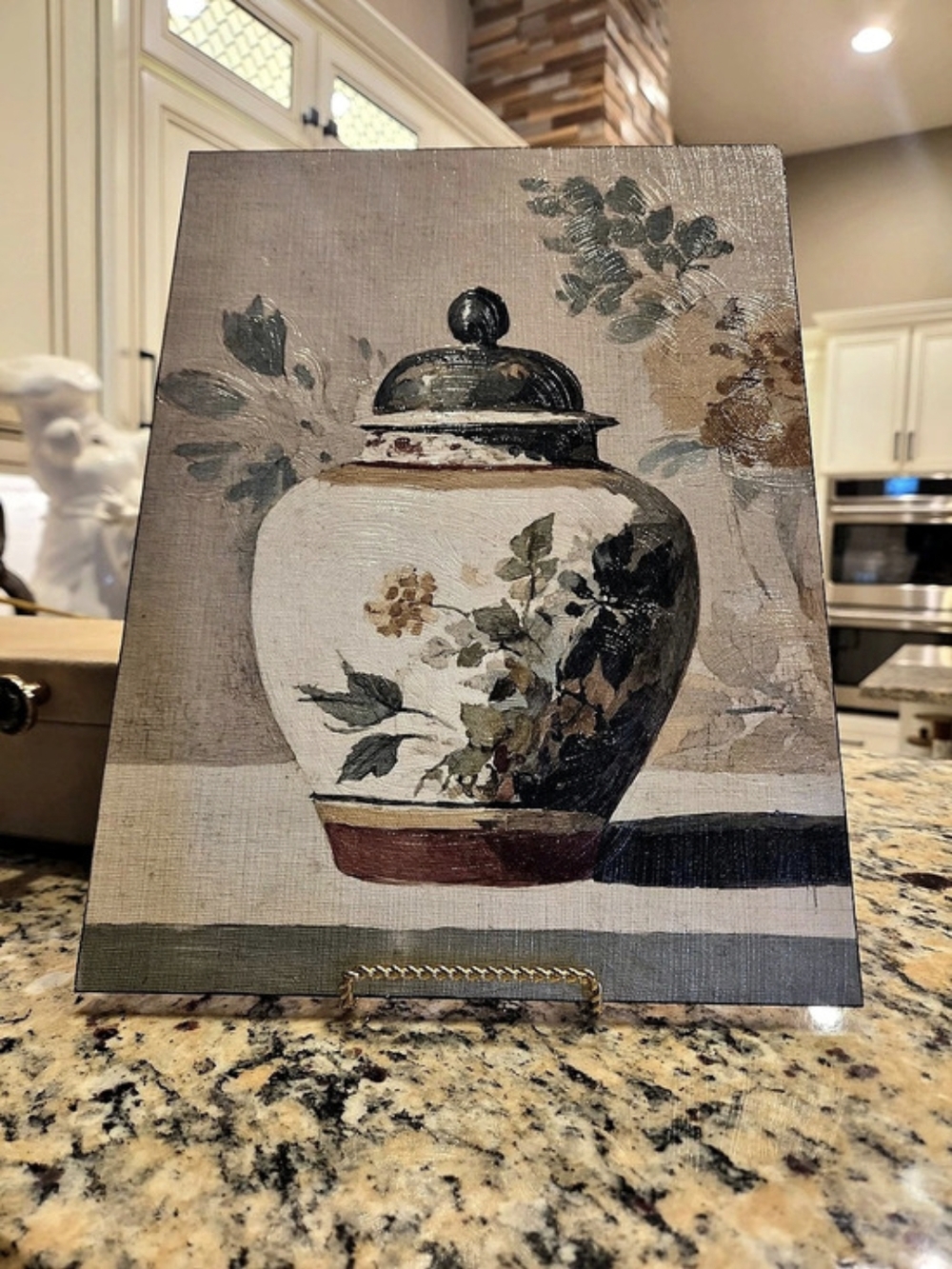 Floral Ginger Jar Art Print